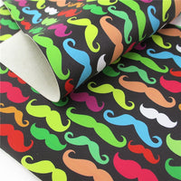 Moustache Faux Leather Sheet