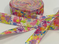 Paint Splash on White 5/8" FOE (5 Yards)
