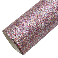 Fine Glitter Faux Leather Sheet