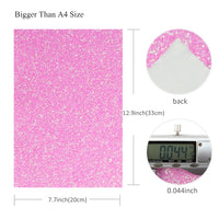 Pastel Chunky Glitter Faux Leather Full Sheet Pack of 7