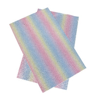 Pastel Ombre Glitter Faux Leather Sheet