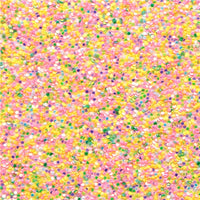 Orange Sherbet Rainbow Chunky Glitter Faux Leather Sheet