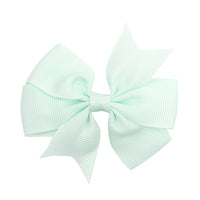 Pinwheel Solid Bow with Clip 3"