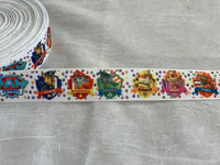 Paw Patrol on White 1" Ribbon
