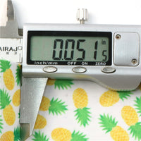 Pineapples with Yellow Lace Double Sided Sheet