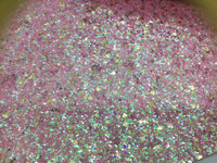 Chunky Pink with Silver Faux Leather Sheet