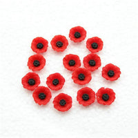Poppy Flower Resin Embellishment - 3 Sizes Available