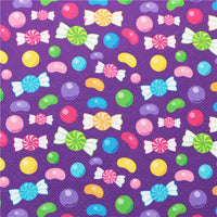 Candy with Purple Chunky Glitter Double Sided Faux Leather Sheet