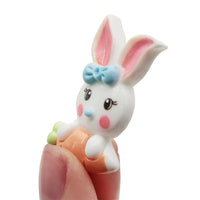 Bunny with Hair Bow Resin Embellishment