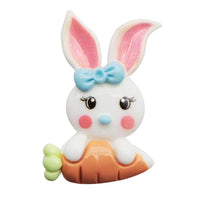 Bunny with Hair Bow Resin Embellishment