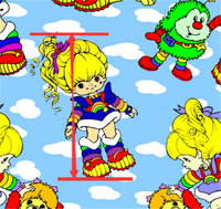 Rainbow Brite Faux Leather Sheet