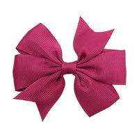 Pinwheel Solid Bow with Clip 3"