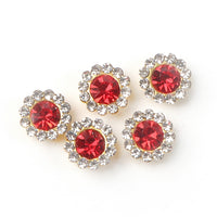 10mm Red Rhinestone Bling (10)