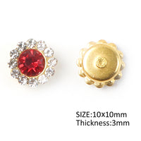 10mm Red Rhinestone Bling (10)