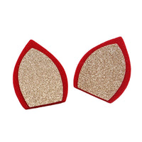 Glitter & Felt Ears Single Sided Pairs