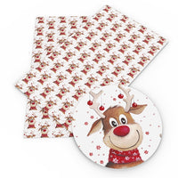 Christmas Rudolph the Red Nose Reindeer Faux Leather ROLL