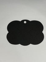 Hair Clip Display Card, Scalloped Edge 100 pack