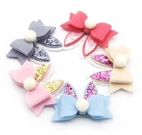 Felt Bow with Easter Rabbit Ears