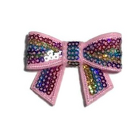 Sequin Bow with Tails 2"