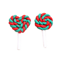Polymer Clay Resin- Lollipop Christmas
