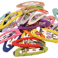 Ribbon Covered Snap Clip