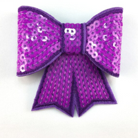 Sequin Bow 3"