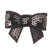 Sequin Bow with Tails 2"