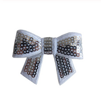 Sequin Bow with Tails 2"