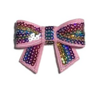 Sequin Bow with Tails 2"