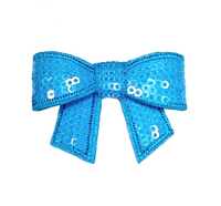 Sequin Bow with Tails 2"