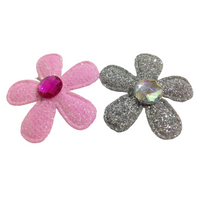 Padded Glitter Flower