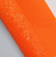 Neon Chunky Glitter Faux Leather Sheet