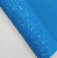 Neon Chunky Glitter Faux Leather Sheet