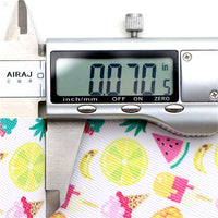 Summer Time Fun with Yellow Chunky Glitter Double Sided Faux Leather Sheet