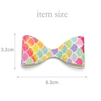 Unfinished Pre Made Leatherette Bows (25)