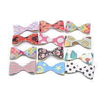 Unfinished Pre Made Leatherette Bows (25)