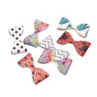 Unfinished Pre Made Leatherette Bows (25)