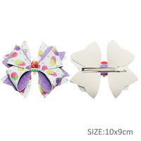 Pre Cut Watermelon Ice Cream Faux Leather Bow