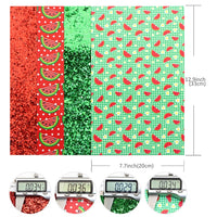 Watermelon Faux Leather Full Sheet Pack of 4