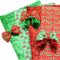 Watermelon Faux Leather Full Sheet Pack of 4