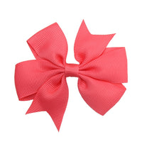 Pinwheel Solid Bow with Clip 3"