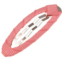 Ribbon Covered Snap Clip