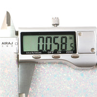 White  Fine Glitter with White Chunky Glitter Double Sided Sheet