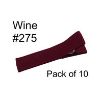 Grosgrain Lined Clips (10)
