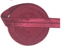 Plain / Solid Fold Over Elastic 5/8" (FOE) (5 Yards)
