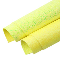 Yellow Fine Glitter with Yellow Chunky Glitter Double Sided Sheet