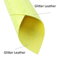 Yellow Fine Glitter with Yellow Chunky Glitter Double Sided Sheet