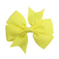 Pinwheel Solid Bow with Clip 3"