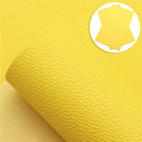 Solid Litchi Faux Leather Sheet