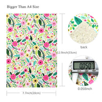 Floral Spring Arrangement with Silver White Chunky Glitter Double Sided Sheet